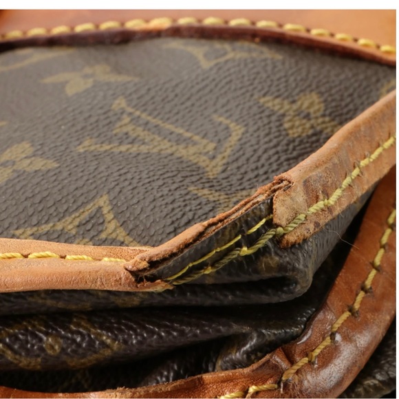 Auth Louis Vuitton Kleber Travel Bag in Monogram w/Vachetta Leather 1989 France - Picture 12 of 15